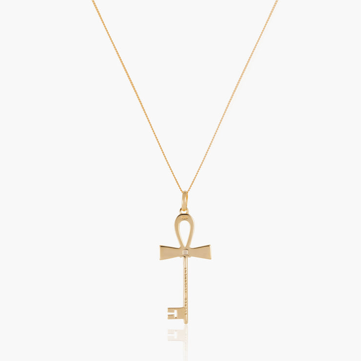 ankh key necklace-