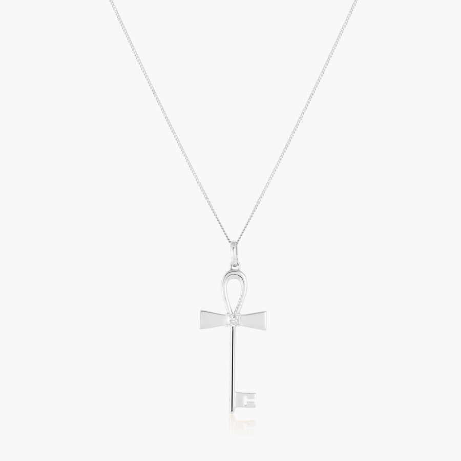 ankh key necklace-