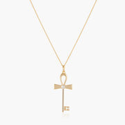 ankh key necklace-