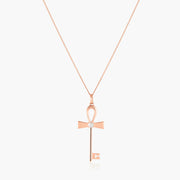 ankh key necklace-