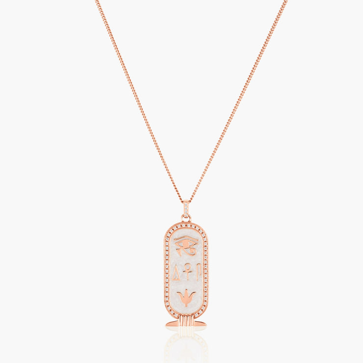 cartouche hieroglyphs necklace-