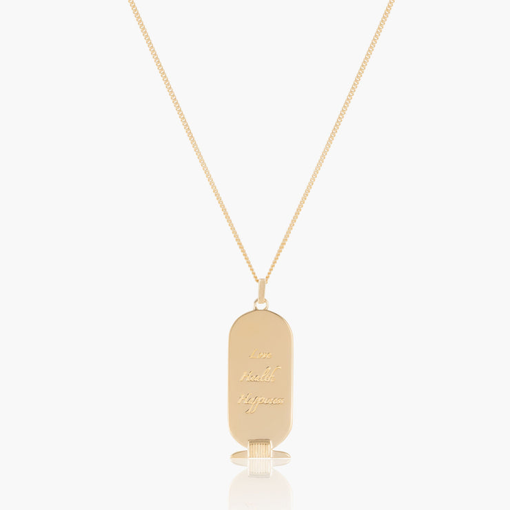 cartouche hieroglyphs necklace-