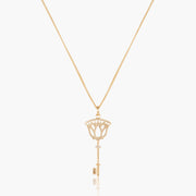 lotus key necklace-